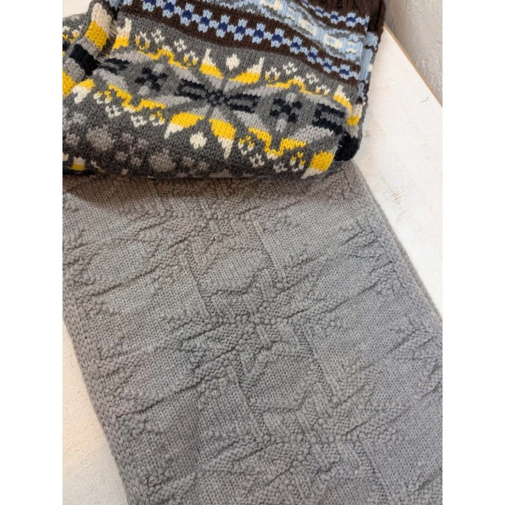 Drake's Merino Wool Knitted Scarf
